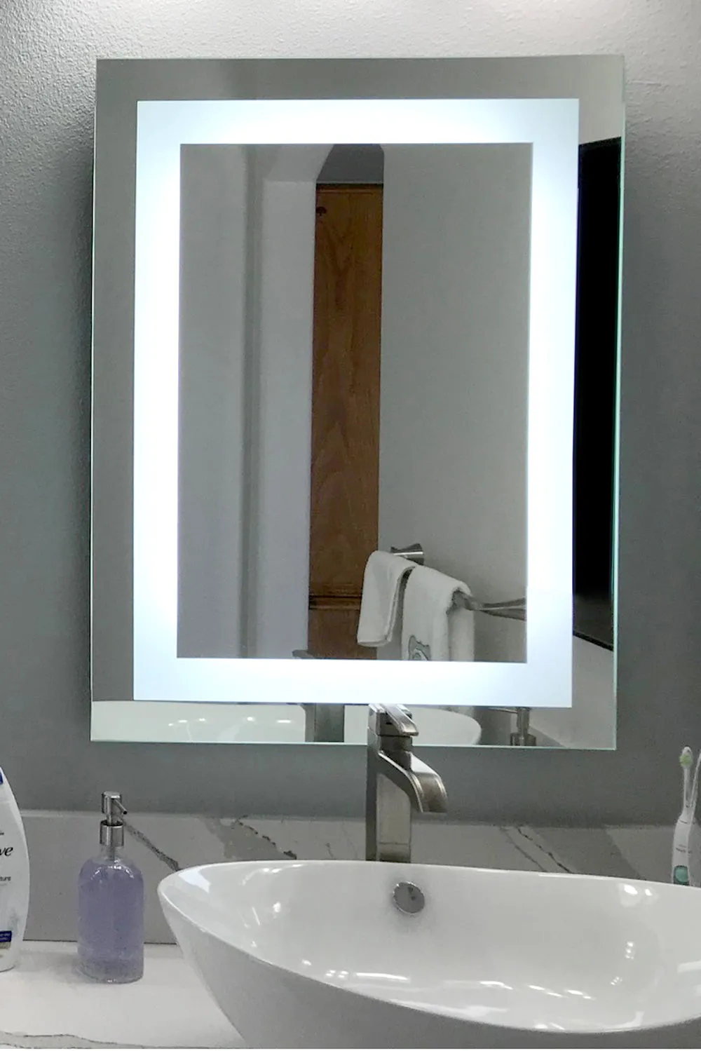 LED Mirror (Front-Lighted) 36" x 48" (or 48" x 36")