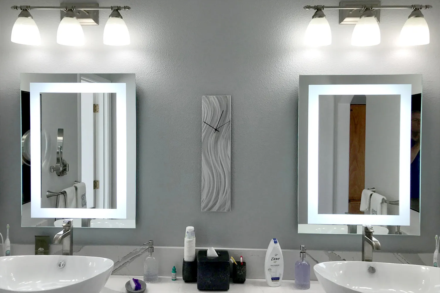LED Mirror (Front-Lighted) 36" x 48" (or 48" x 36")