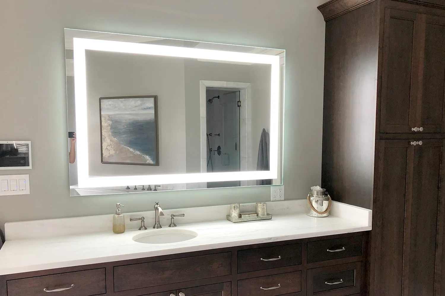 LED Mirror (Front-Lighted) 56" x 36"