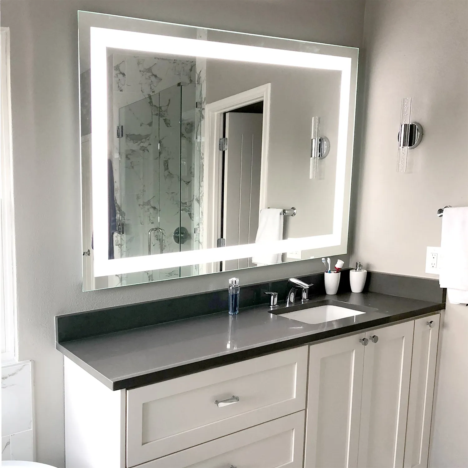 LED Mirror (Front-Lighted) 56" x 36"