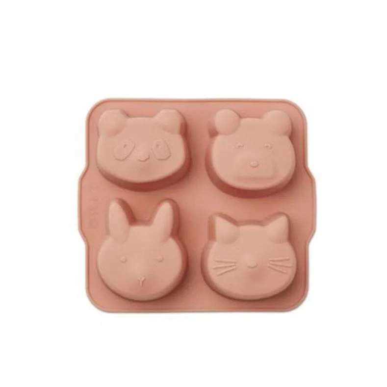 Liewood Mariam Cake Pan 2 Pack Yellow Mellow Dark Rose Mix