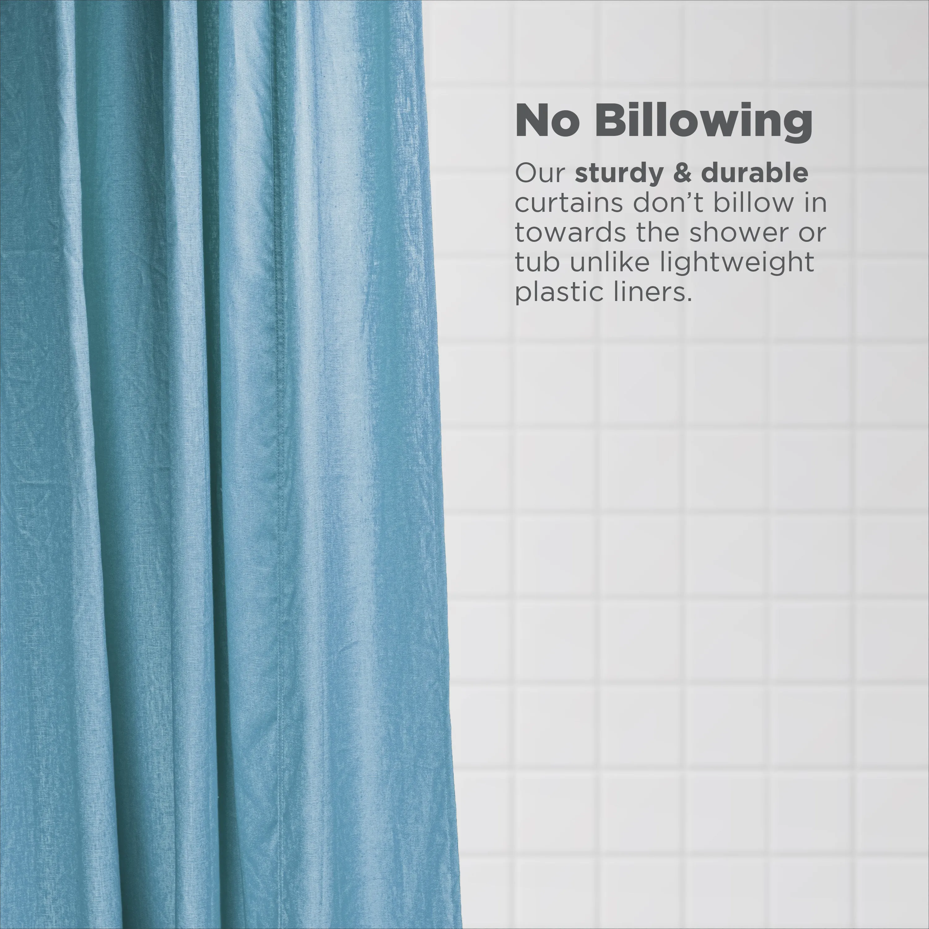 Linen Shower Curtain – Bath, Tub   Stall Sizes