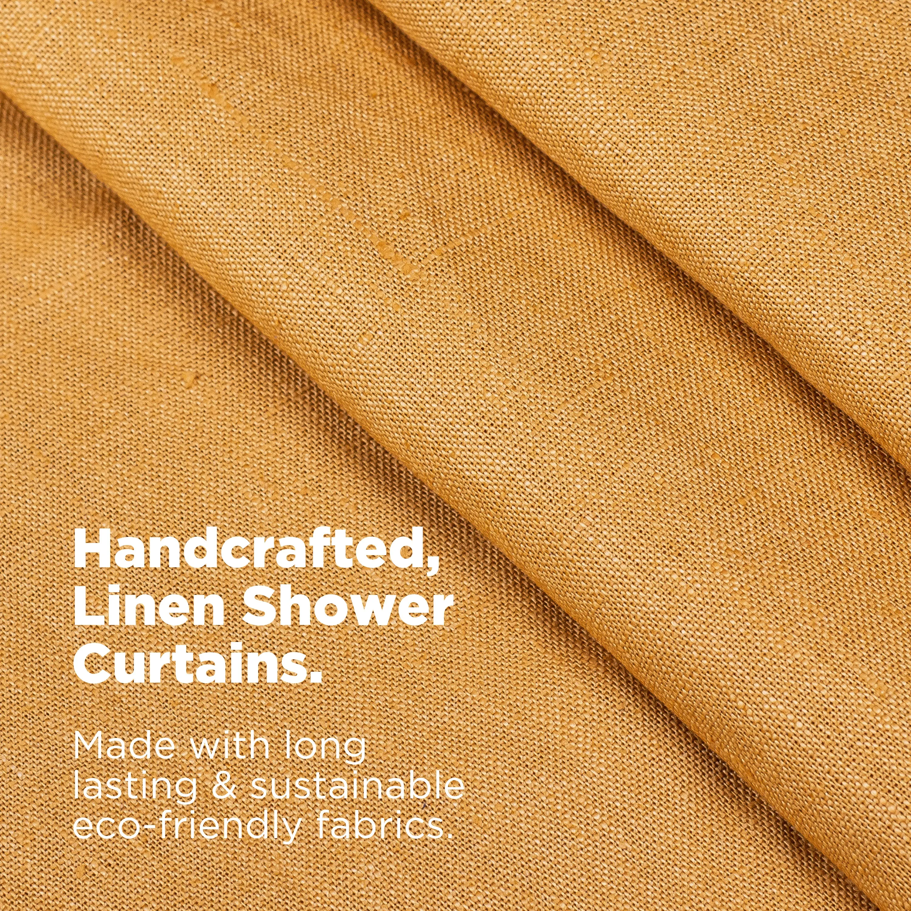 Linen Shower Curtain – Bath, Tub   Stall Sizes