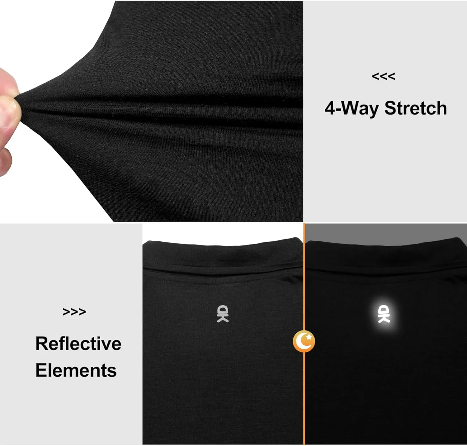 Little Donkey Andy Mens Wool Polo Shirts Moisture Wicking, Quick-Dry Performance Short Sleeve Golf Shirts for Men