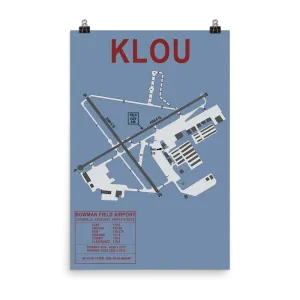 LOU  Bowman Field Airport Layout Art