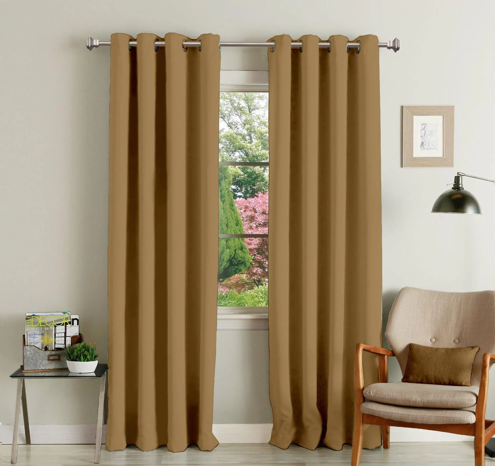 Lushomes blackout curtains 9 feet, Red Door Curtains with 8 Metal Eyelets, curtains & drapes, Parda, 9 feet curtains, long door curtains 9 feet (54 x 108 inches, single pc)