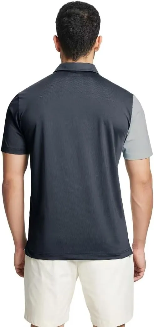 M MAELREG Mens Golf Polo Shirts Short Sleeve Dry Fit Casual Performance Moisture Wicking Color Block Polo Shirts for Men