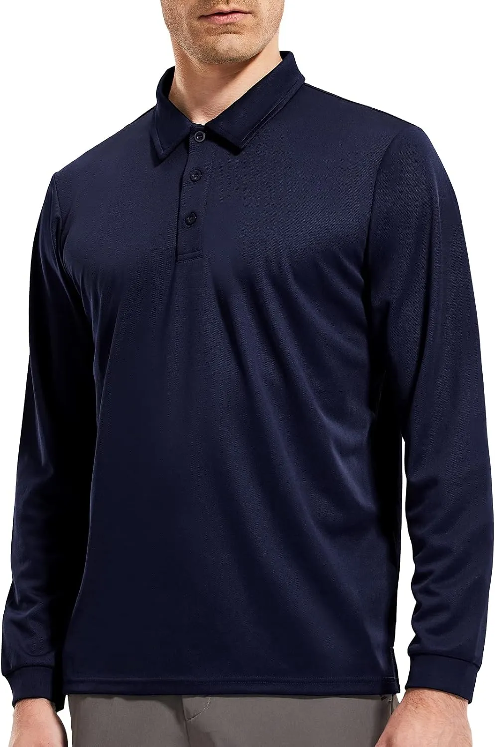 MIER Men's Quick Dry Polo Shirts Polyester Casual Collared Shirts Short Sleeve, Moisture-Wicking, Sun Protection
