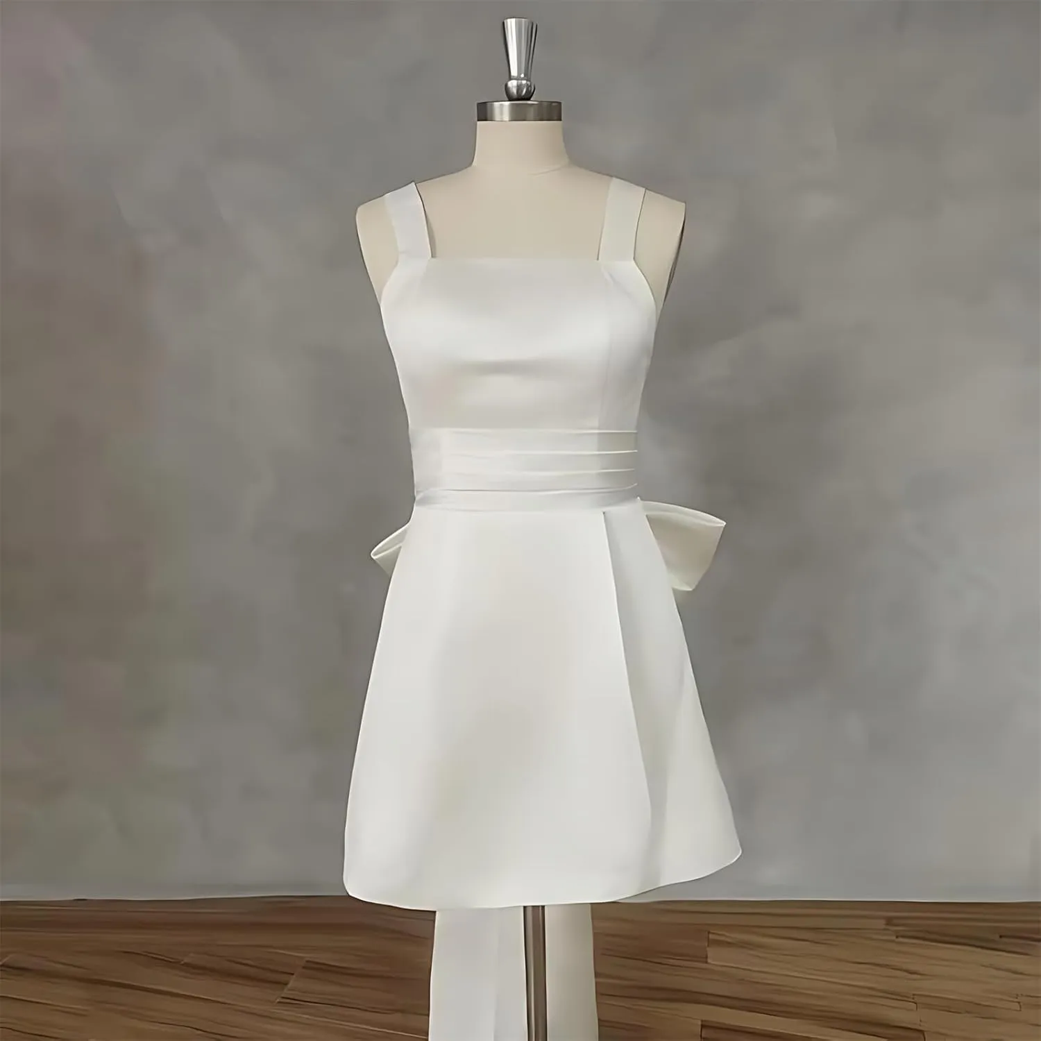 Modest Off Shoulder Short Wedding Dresses for Women Bride Elegant A-Line Bridal Gowns Casual Engagement Dress