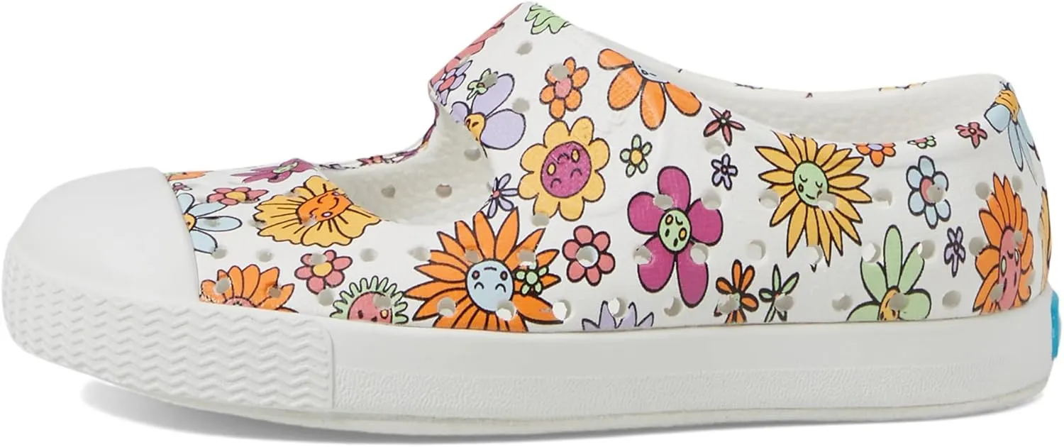 Native Shoes Kids Jefferson Juniper Print (Toddler) - Shoes for Kids - Round Toe Shape - Synthetic Outsole