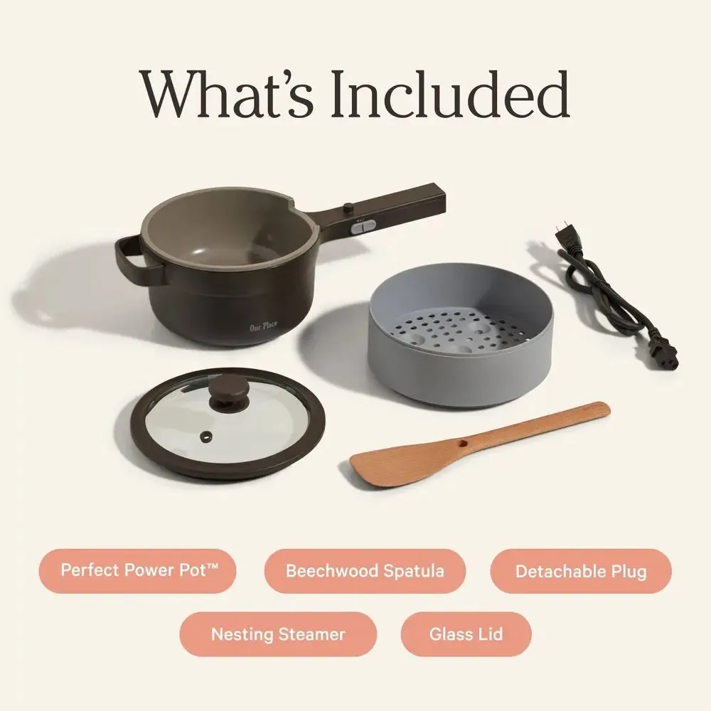 New - Our Place 8.5" Ceramic Nonstick Perfect Power Pot Char