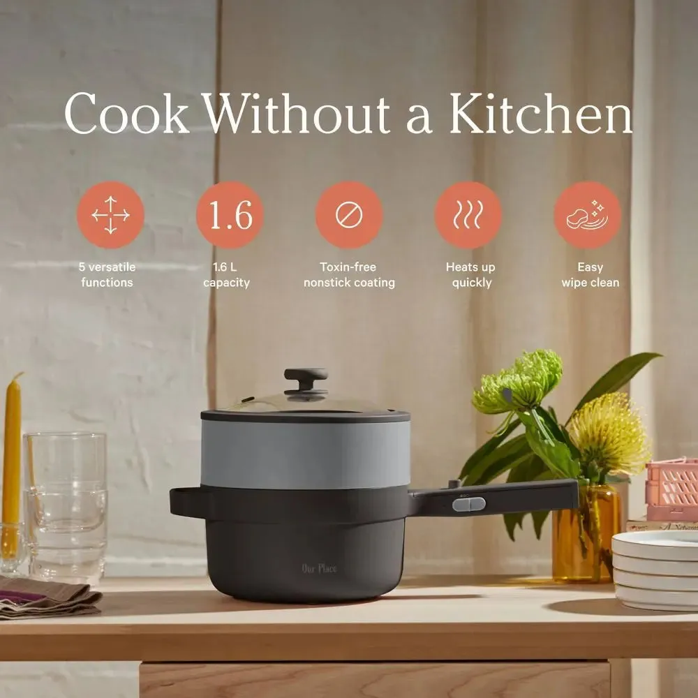 New - Our Place 8.5" Ceramic Nonstick Perfect Power Pot Char