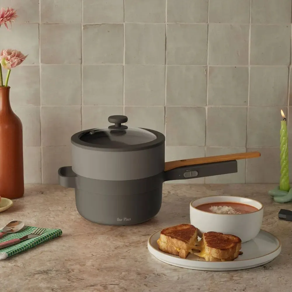 New - Our Place 8.5" Ceramic Nonstick Perfect Power Pot Char