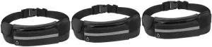 NOLITOY 3pcs Water Fanny Pack Sports Waist Bag Phone Bag Outdoor Waist Pouch Workout Casual Use for Travel Hiking Bike Riding Dog Walking