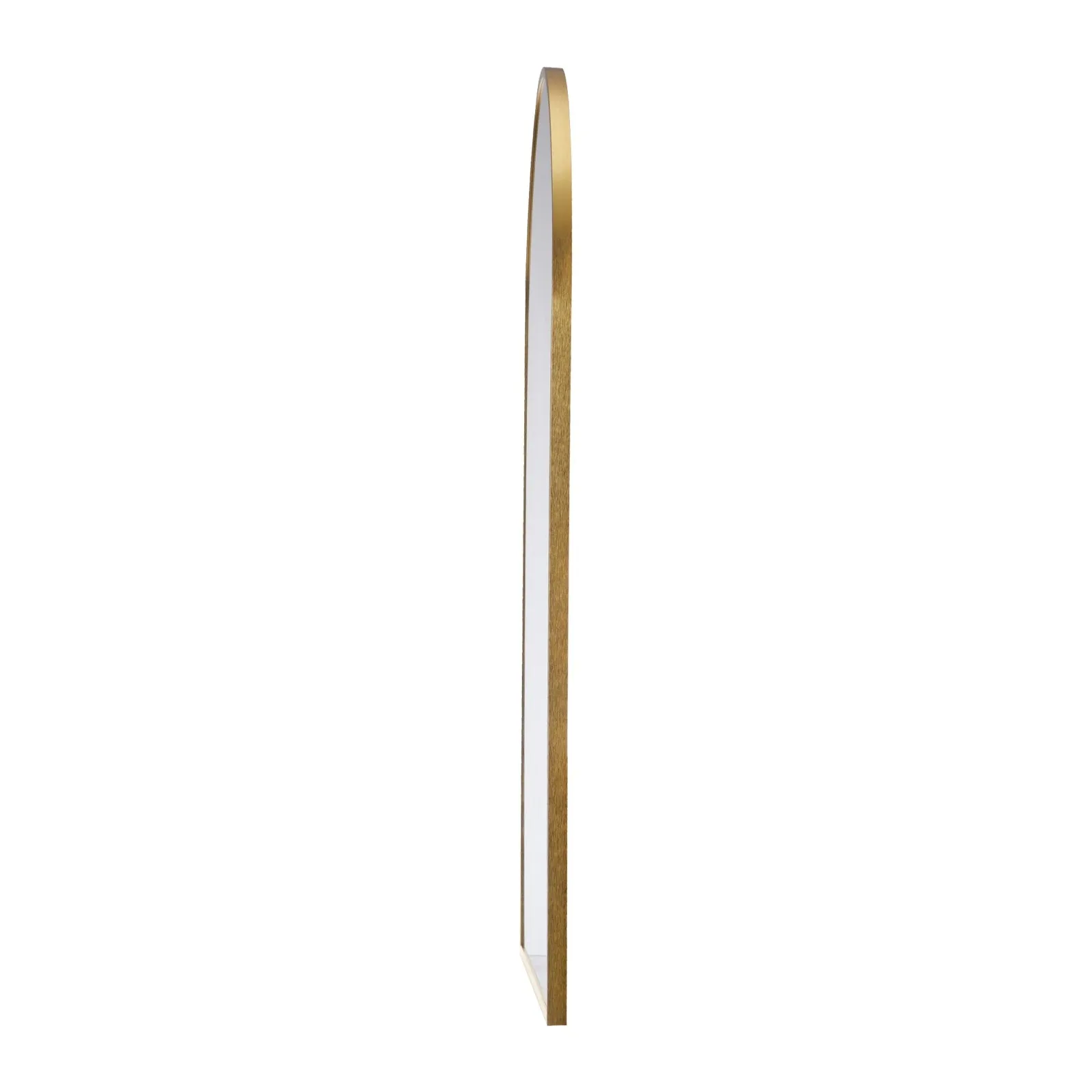 Oikiture Wall Mirrors 86x50cm Arched Makeup Mirror Bathroom Home Decor Gold