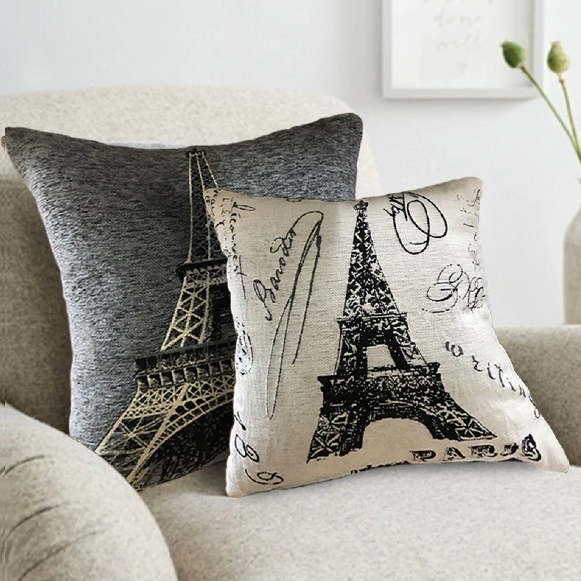 Paris Chenille Jacquard Cushion
