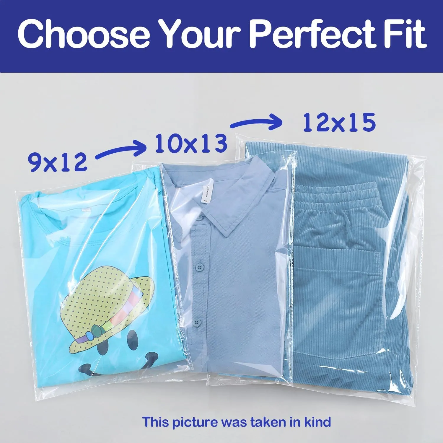 PigPotParty 10"x13" Self-Sealing Clear Cellophane T-Shirt Bags with Adhesive, 100 Pack Plastic Cello Packaging for Clothes, Gifts, Magazines, A4, Envelope, Letter & Small Business Use