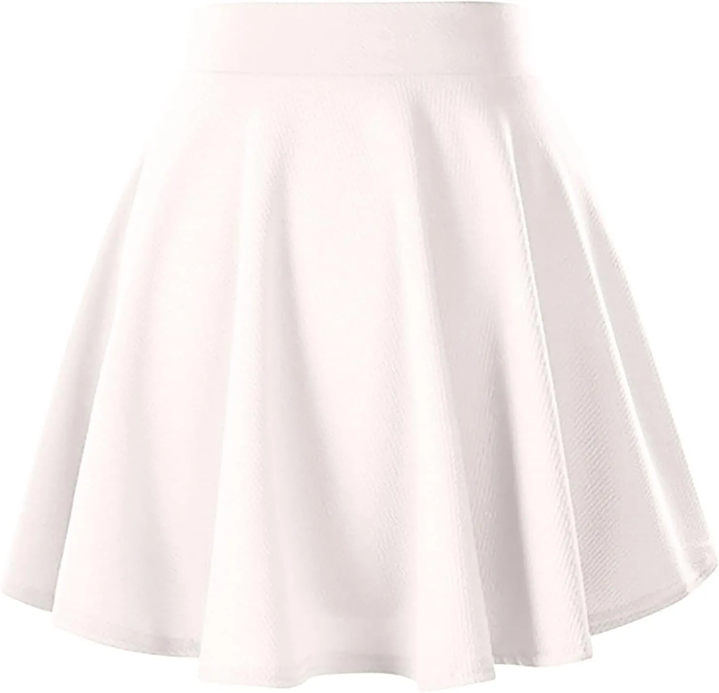 Plus Size Skirts for Women Flowy Pleated Skirts Casual Skater Skirt A-Line Mini Skirts High Wiasted Basic Skirts