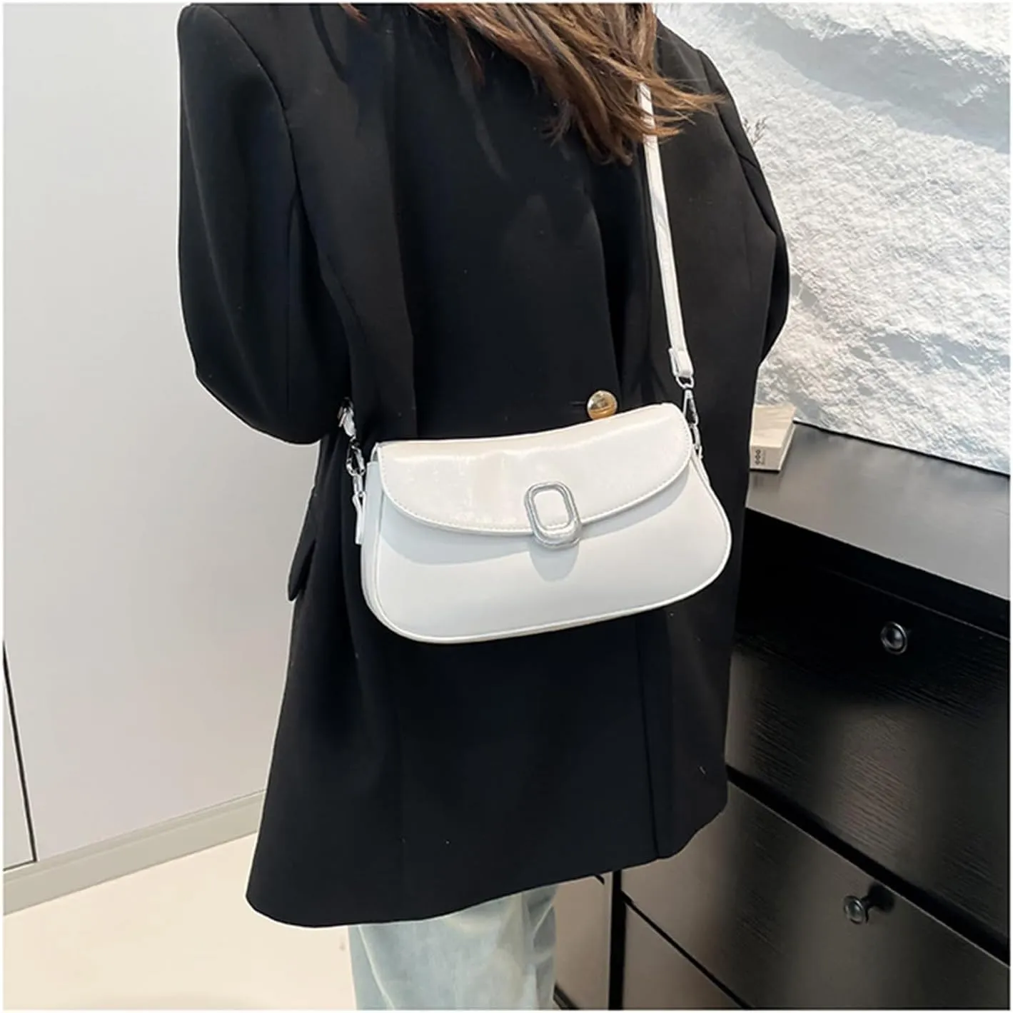 Premium New Saddle Bag(White)