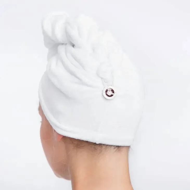 Quick Dry Hair Towel - Eco White