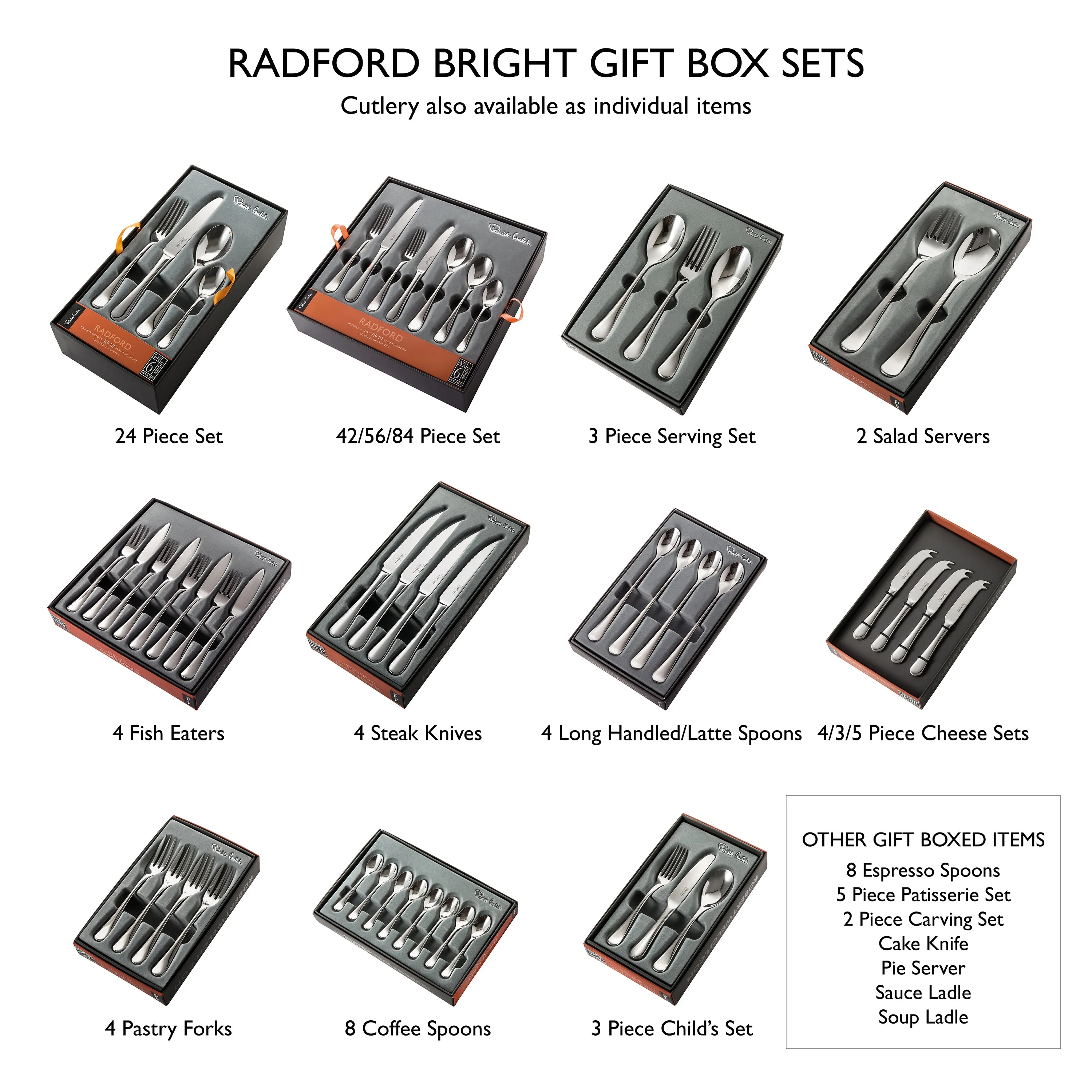 Radford Bright Espresso Spoon, Set of 8