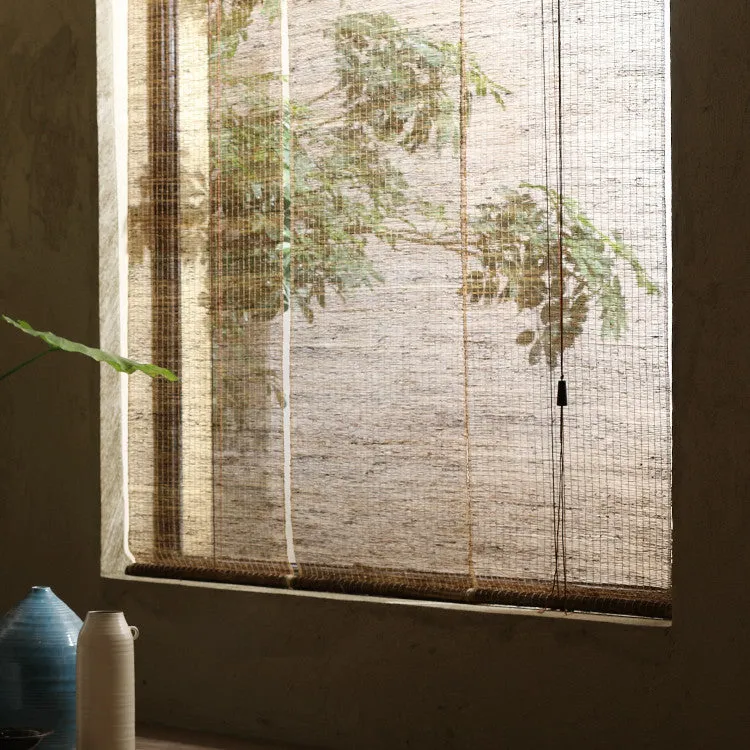 Ramie Roller Blind: Eco-Friendly Japanese Tea Room Style (Retro)