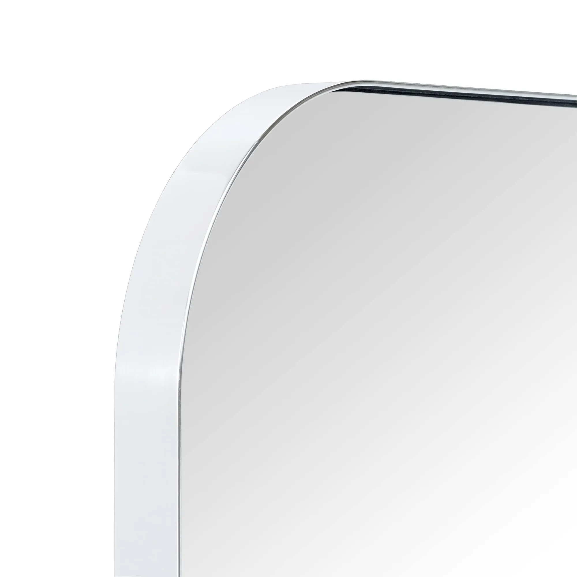 Rectangular Stainless Steel Framed Pivoting Wall Mounted Bathroom Vanity Mirror