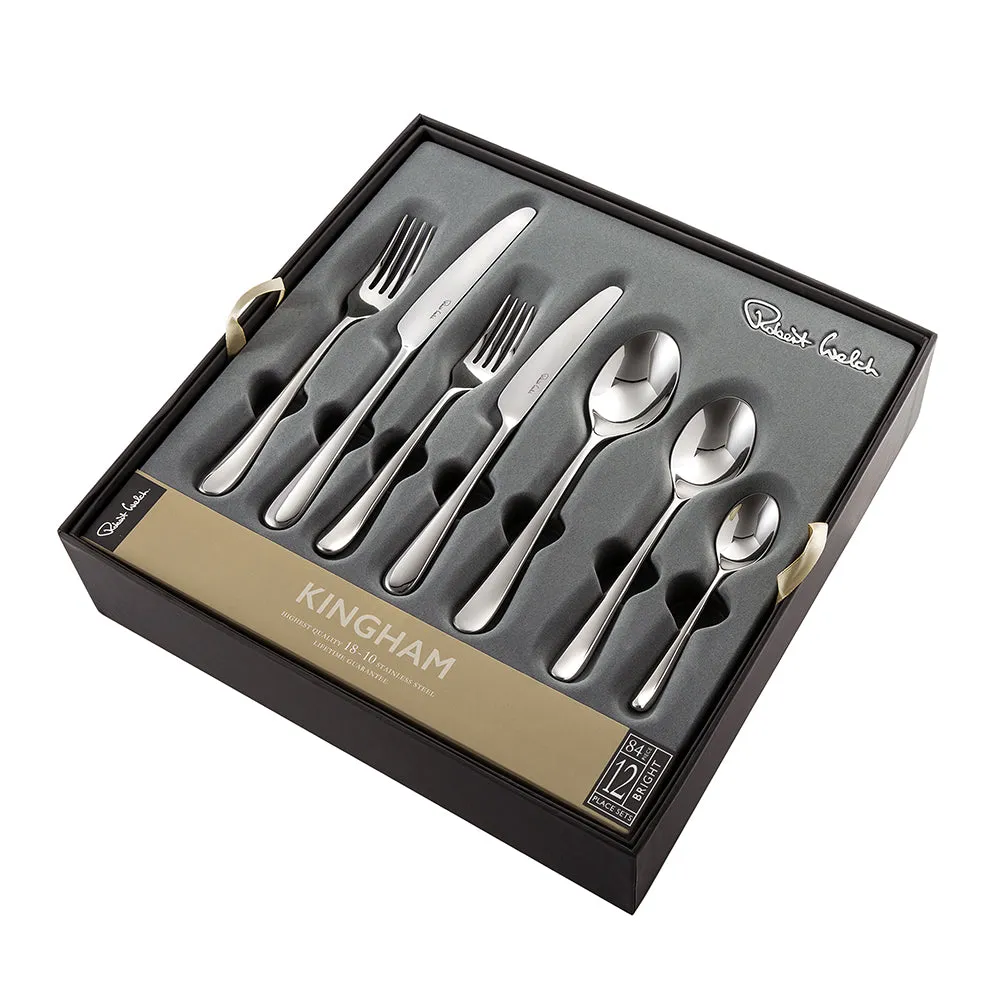 Robert Welch Kingham Bright 84 Piece Set with Free Matching Serving Spoons