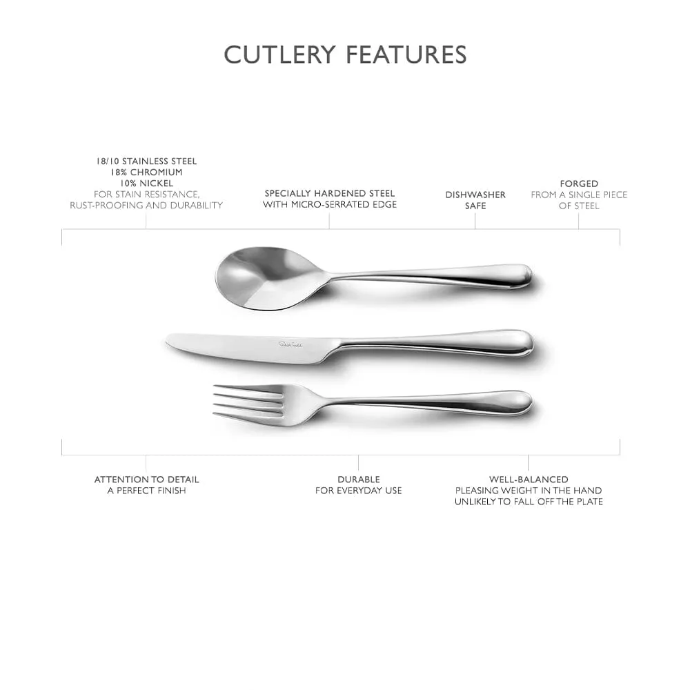 Robert Welch Kingham Bright 84 Piece Set with Free Matching Serving Spoons