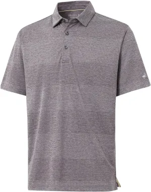 Rouen Golf Shirts for Men Dry Fit Short Sleeve Performance Moisture Wicking Casual Texture Heather Jacquard Mens Polo Shirts