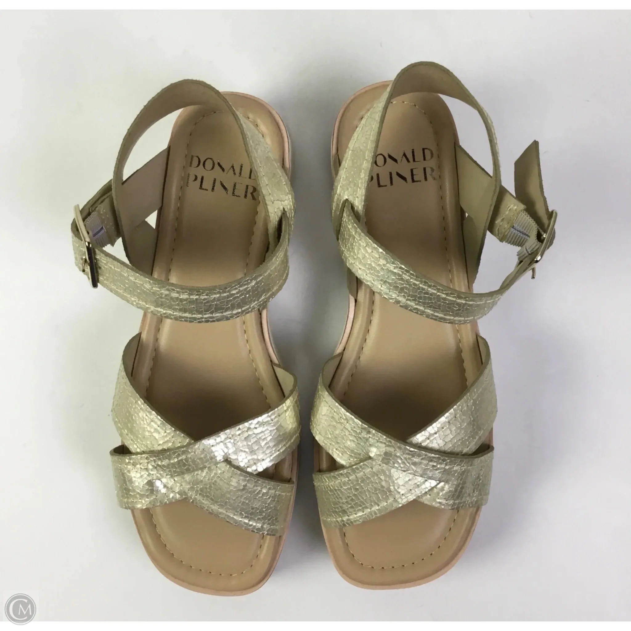 Sandals Flats By Donald Pliner In Tan, Size: 8