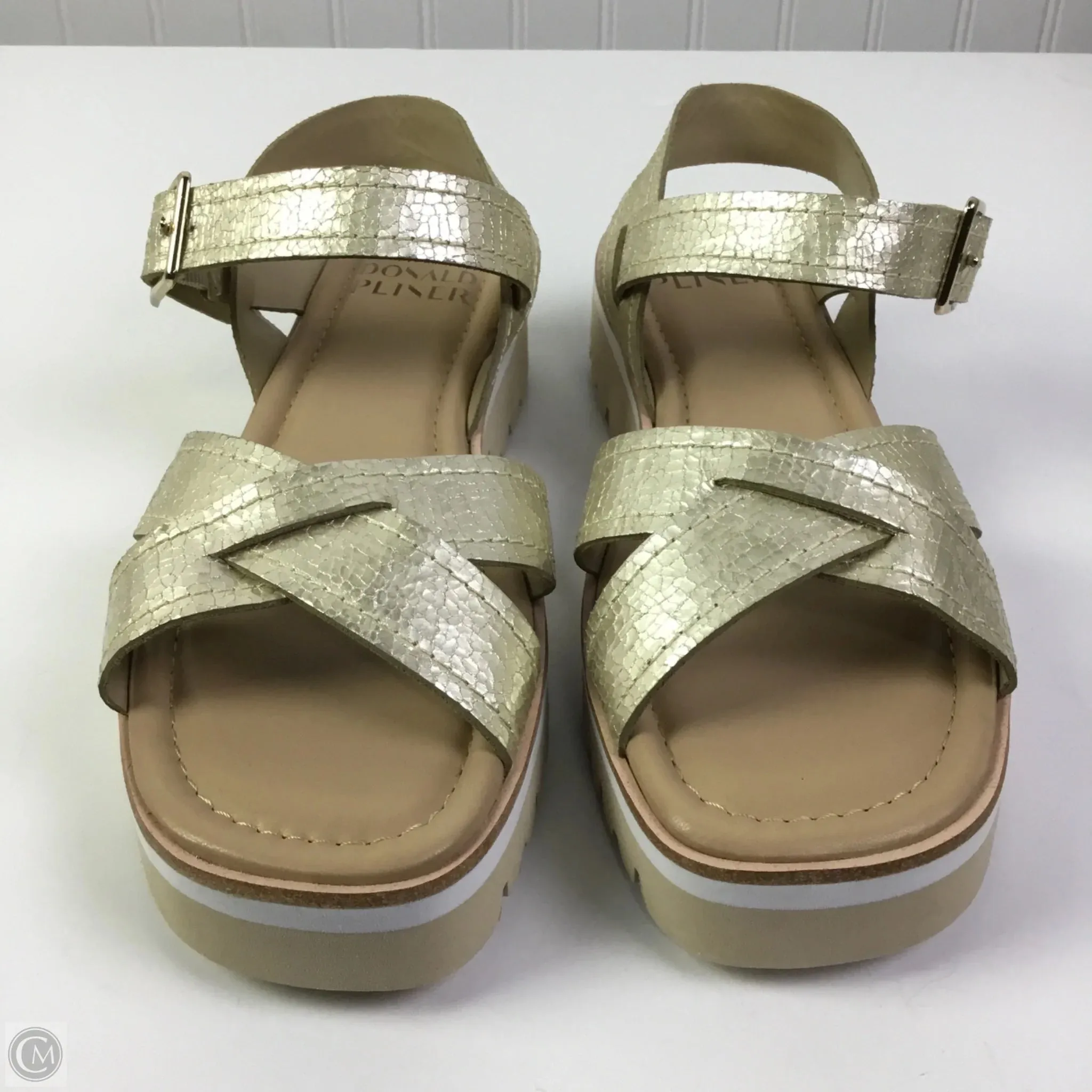 Sandals Flats By Donald Pliner In Tan, Size: 8
