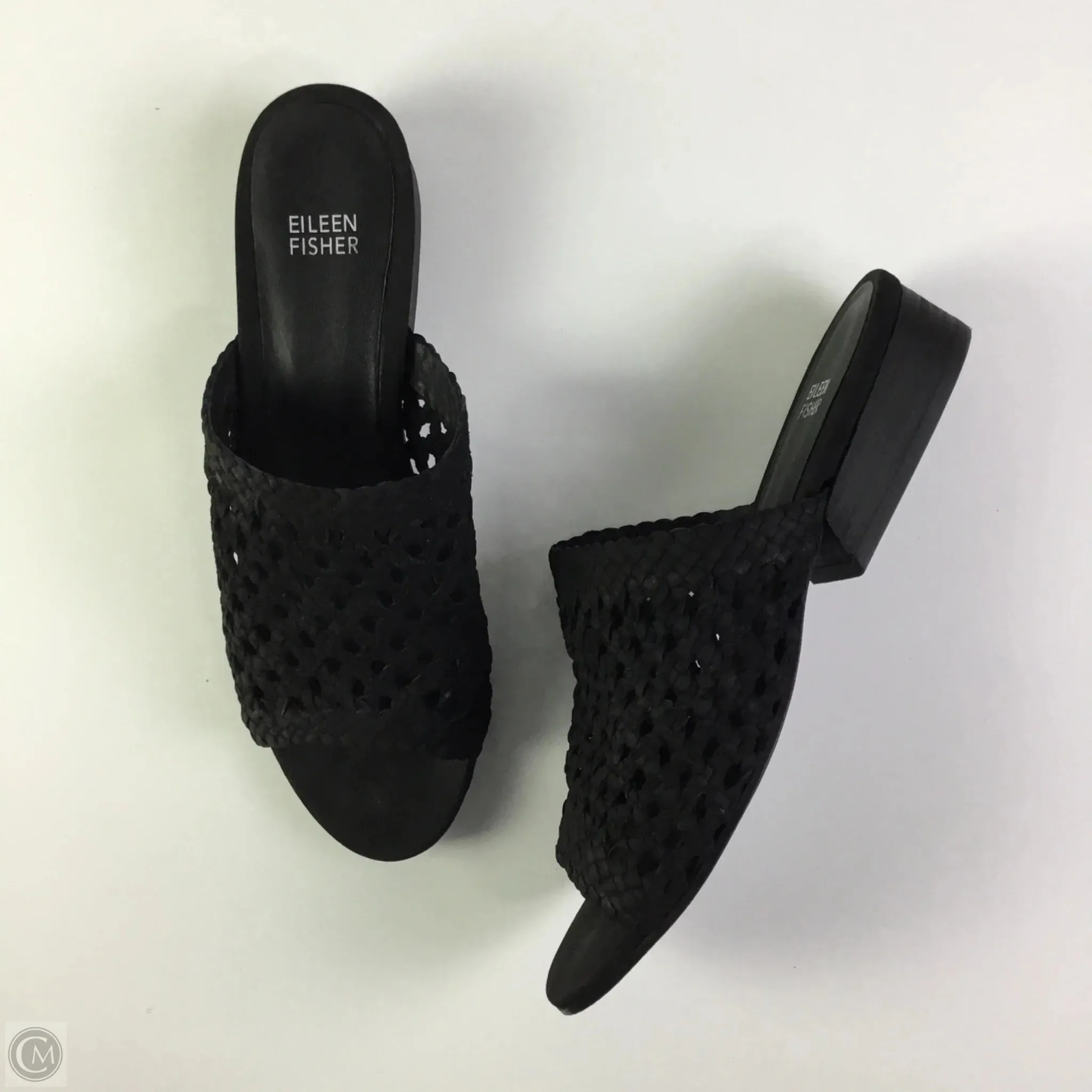 Sandals Flats By Eileen Fisher In Black, Size: 9.5