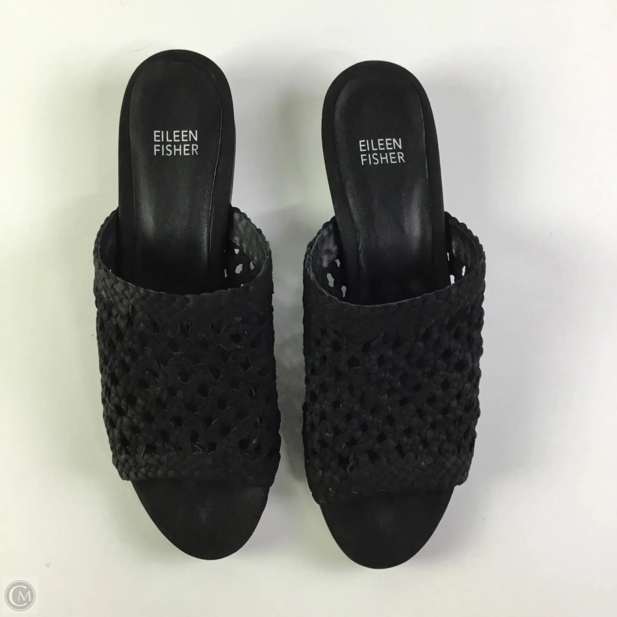Sandals Flats By Eileen Fisher In Black, Size: 9.5