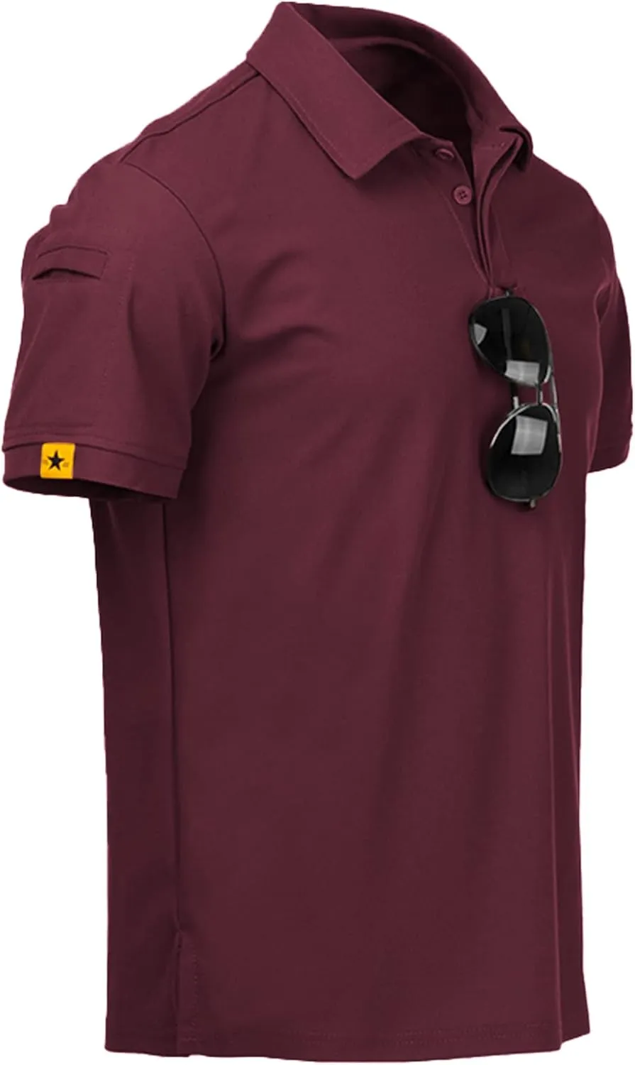 SCODI 3 Pack Mens Polo Shirts Short Sleeve Tactical Shirts Performance Athletic Moisture Wicking Golf Shirt for Men