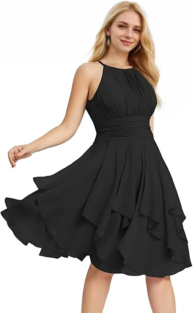Short Wedding Guest Dresses for Women Spaghetti Country Bridesmaid Dresses 2025 Formal Evening Prom Party Gown