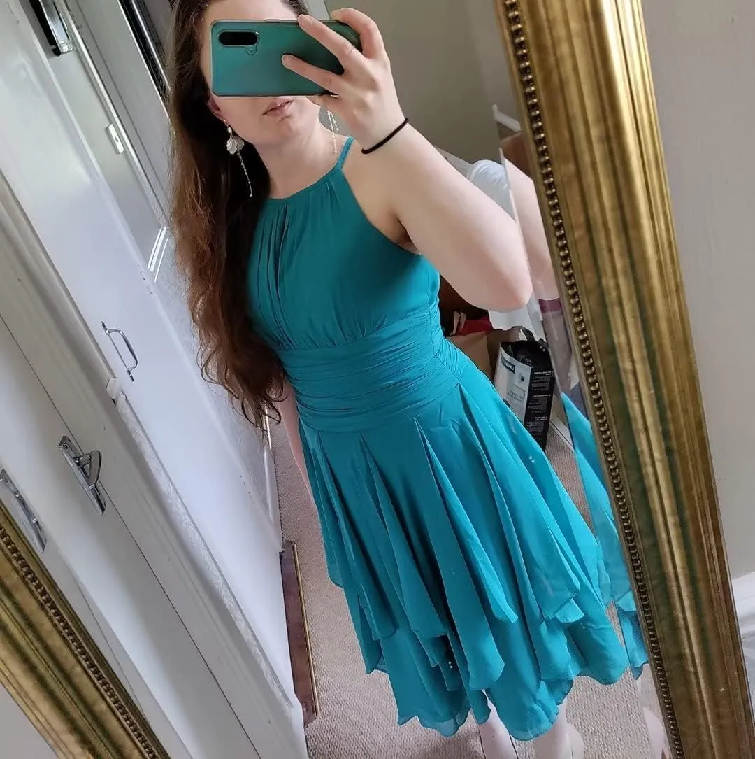 Short Wedding Guest Dresses for Women Spaghetti Country Bridesmaid Dresses 2025 Formal Evening Prom Party Gown