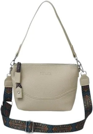 Shoulder Wide Strap Bucket Bag