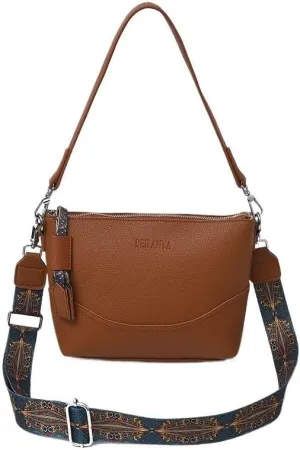 Shoulder Wide Strap Bucket Bag