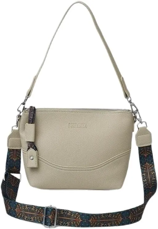 Shoulder Wide Strap Bucket Bag