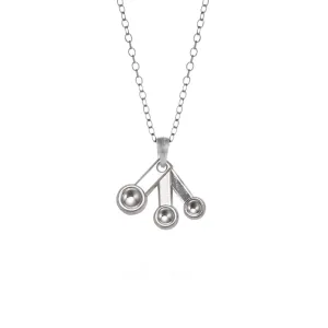 Silver Measuring Spoons Charm Classic Necklace