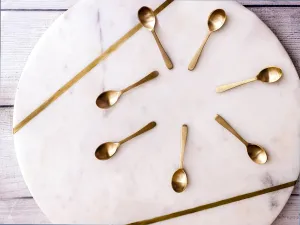 Small Brass Spice Spoons