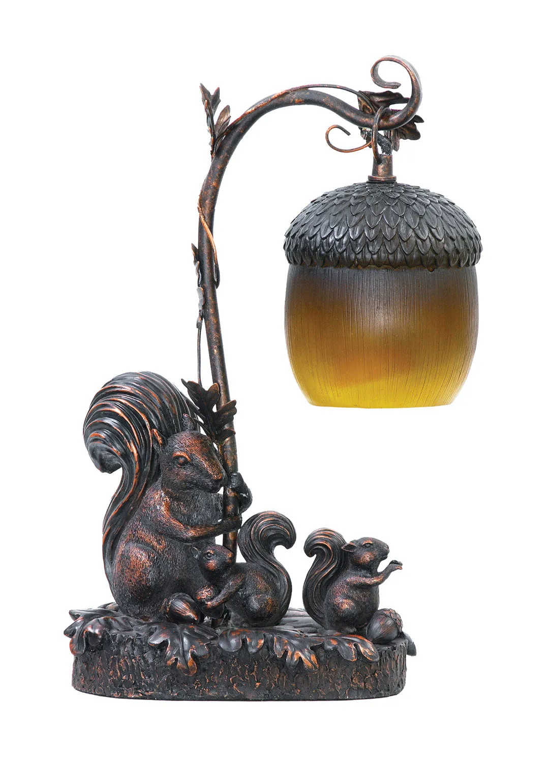 Squirrel Acorn Table Lamp