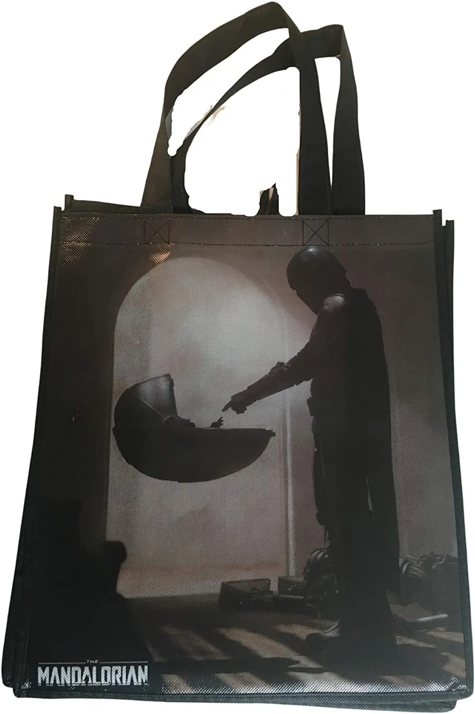 Star Wars Mandalorian Baby Yoda The Child Large Reusable Tote Bag  Multicolored