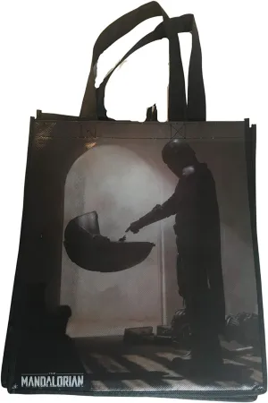 Star Wars Mandalorian Baby Yoda The Child Large Reusable Tote Bag  Multicolored