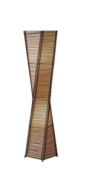 Stix 2-Light Floor Lamp in Black