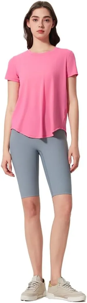 Summer Women's Quick-Dry Breathable Casual T-Shirt | Loose Fit Yoga Running Fitness Active Top