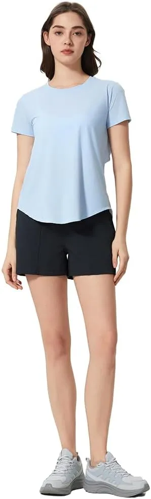 Summer Women's Quick-Dry Breathable Casual T-Shirt | Loose Fit Yoga Running Fitness Active Top