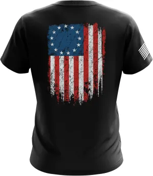Tactical Pro Patriotic Shirts - American Flag Shirts for Men | Classic Fit Short Sleeve Shirt - Patriotic T-Shirts for Men