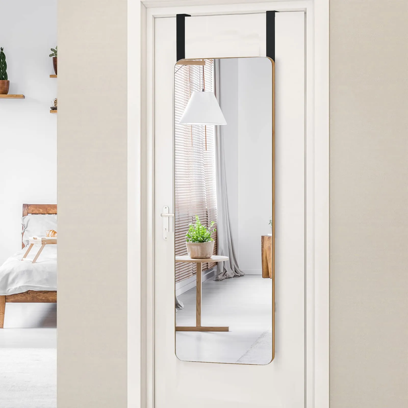 Tangkula Over The Door Mirror
